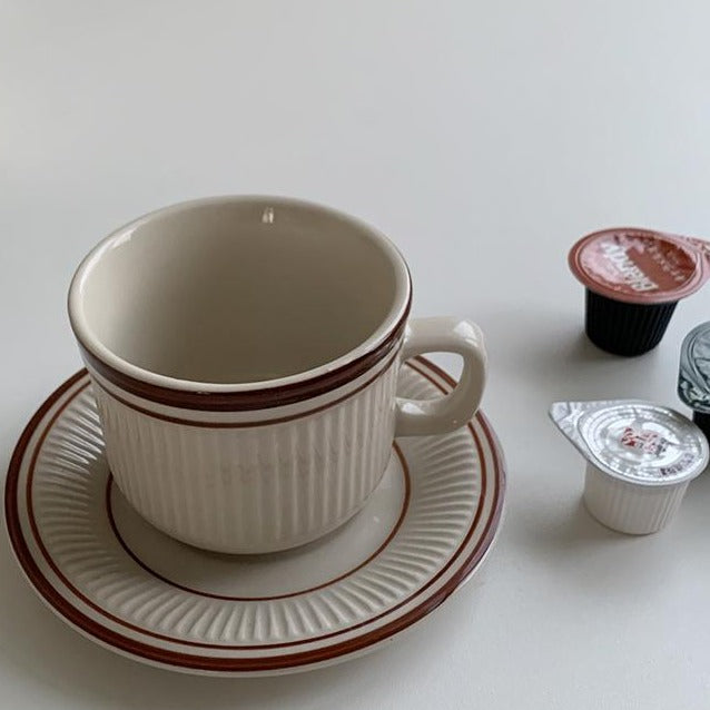 simple brown line cup | シンプルブラウンラインカップ