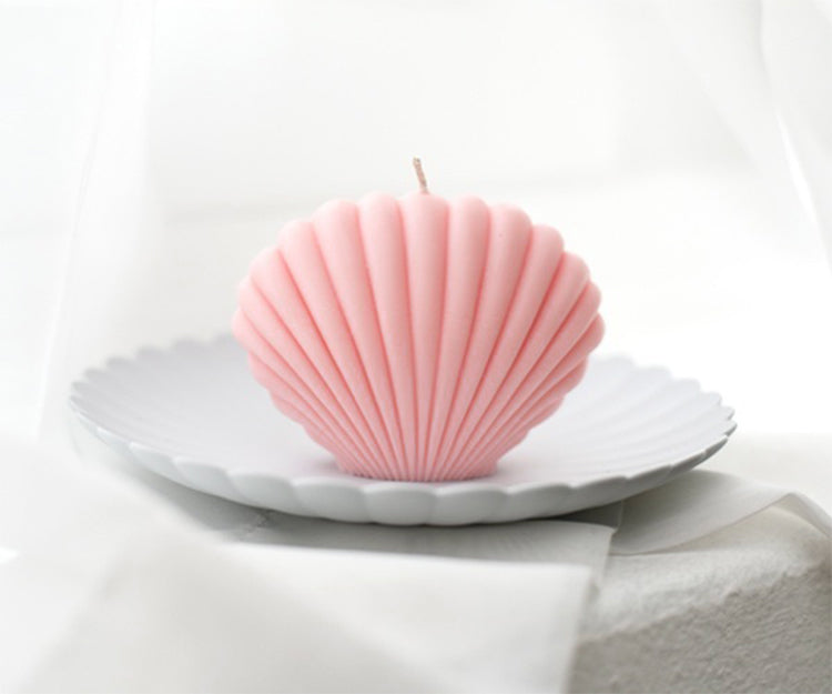 pink shell candle | 貝殻キャンドル