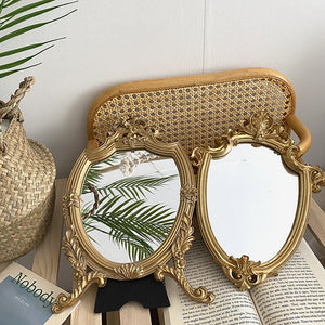 vintage gold flame mirror | ビンテージフレームミラー