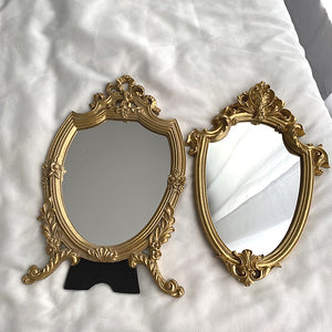 vintage gold flame mirror | ビンテージフレームミラー