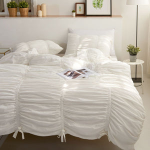 純白コットンベッドリネン |　white cotton bed linen