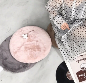 macaron velvet fur cushion | マカロンベルベットファークッション