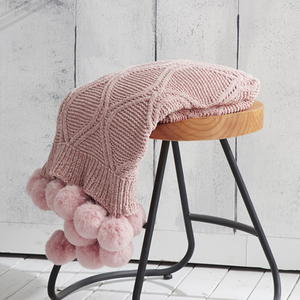 cotton ball knit blanket | コットンボールニットブランケット