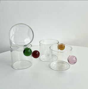 ball handle glass cup | ボールハンドルガラスカップ