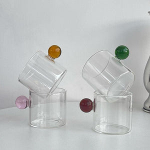 ball handle glass cup | ボールハンドルガラスカップ