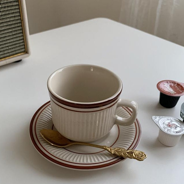 simple brown line cup | シンプルブラウンラインカップ