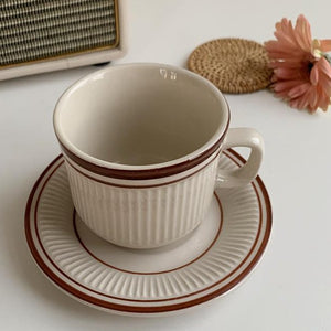 simple brown line cup | シンプルブラウンラインカップ