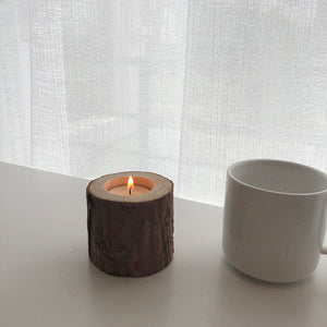 stump candle holder | 切り株キャンドルホルダー