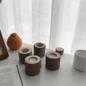 stump candle holder | 切り株キャンドルホルダー