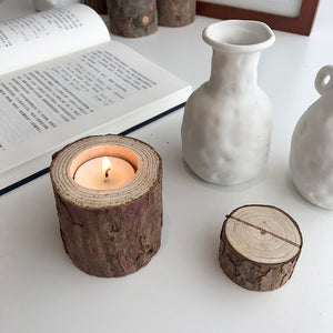 stump candle holder | 切り株キャンドルホルダー