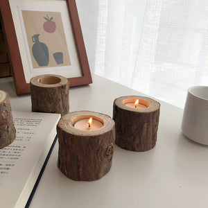 stump candle holder | 切り株キャンドルホルダー