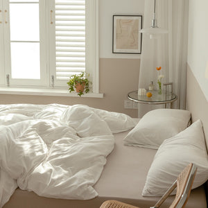 simple cotton bed set | リバーシブルコットンベッドセット