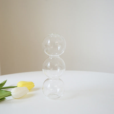 glass bubble flower vase| ガラスバブル花瓶
