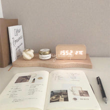 画像をギャラリービューアに読み込む, rectangle wood block clock | 長方形木製ブロック時計
