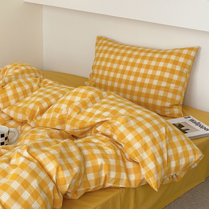 block check bed linen | ブロックチェックベッドリネン