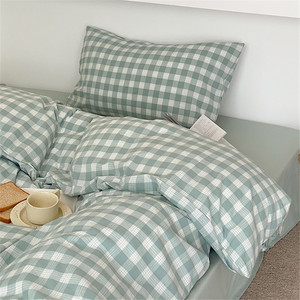 block check bed linen | ブロックチェックベッドリネン
