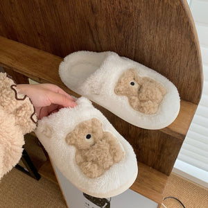 bear appliqué room shoes  | ベアアップリケルームシューズ