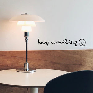 keep smiling wall sticker | ウォールステッカー