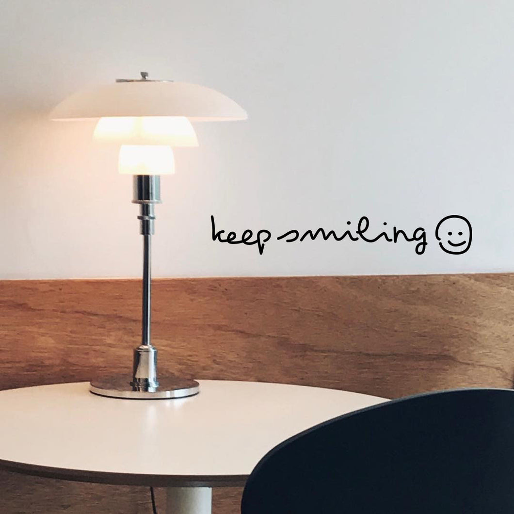 keep smiling wall sticker | ウォールステッカー
