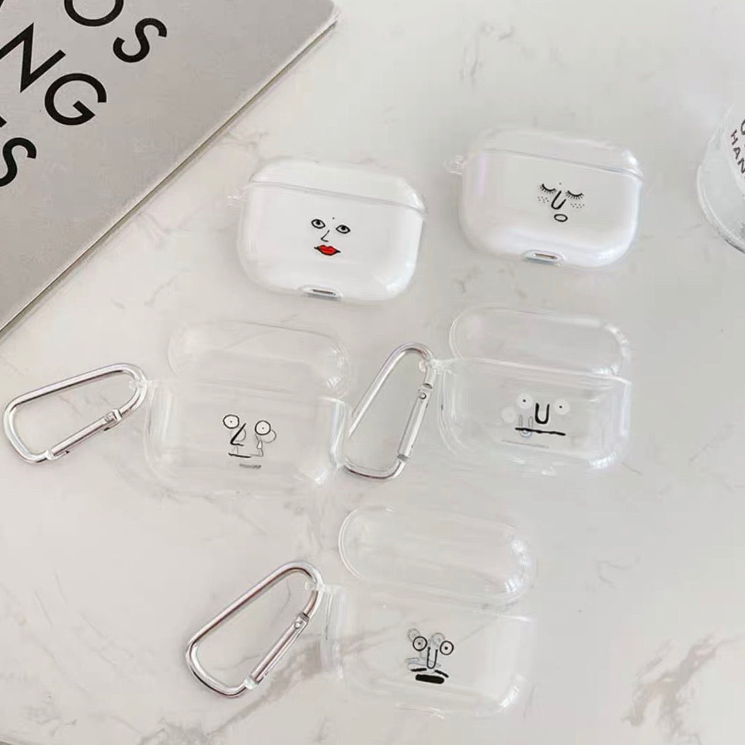 clear face Airpods Pro case – Sunny Side Up