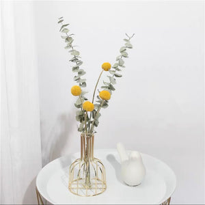 gold flower vase  | ゴールドフラワー花瓶