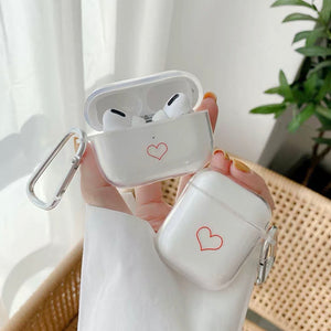 clear heart Airpods case | クリアーハートAirpdsケース