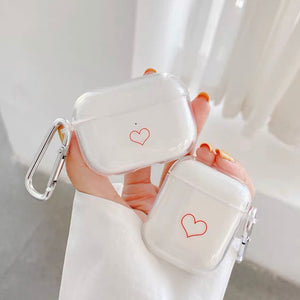 clear heart Airpods case | クリアーハートAirpdsケース