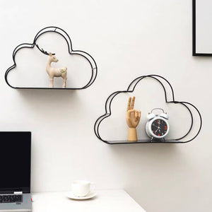 cloud wall shelf | 雲形ワイヤーシェルフ