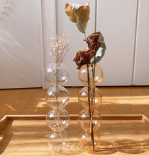 画像をギャラリービューアに読み込む, glass bubble flower vase| ガラスバブル花瓶
